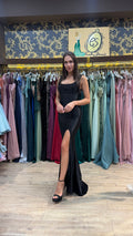 Veloura Black Sequin Dress