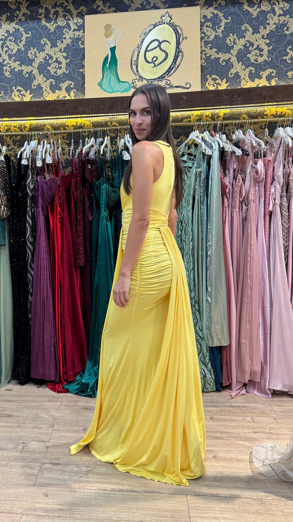 Solea Draped Maxi Dress