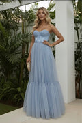 Elodie Tulle Dress – Blue Grey
