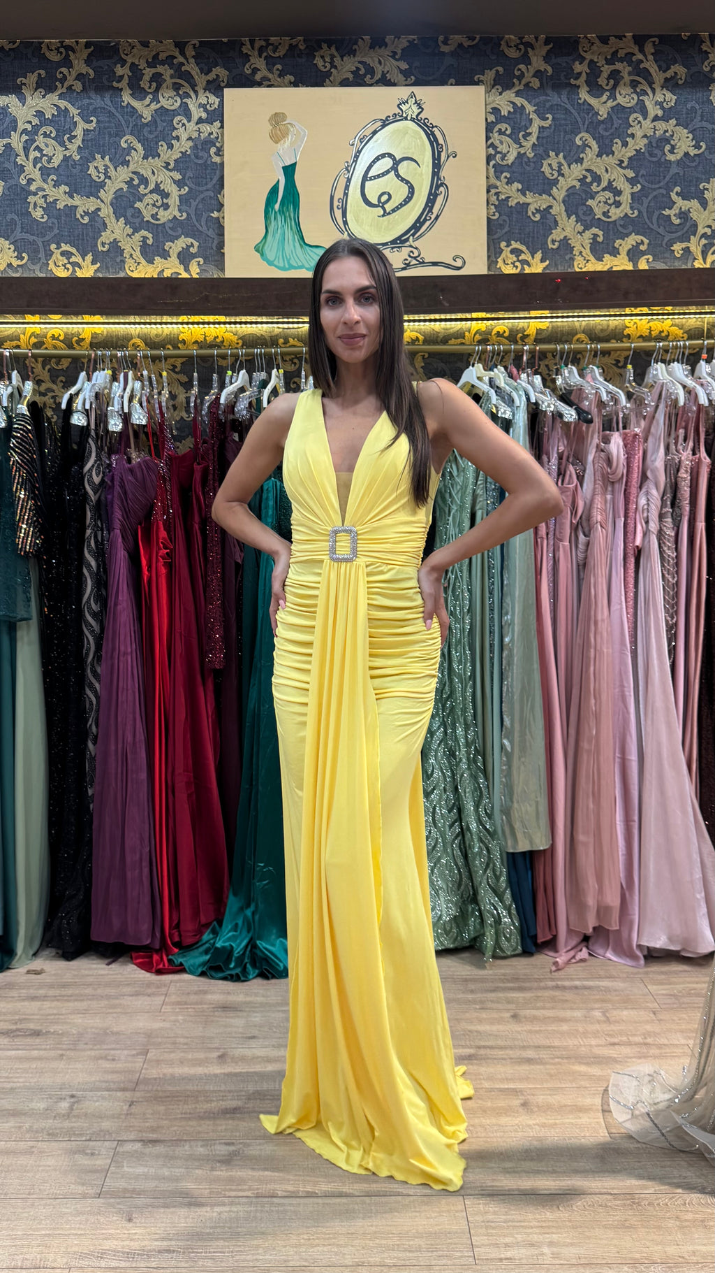 Solea Draped Maxi Dress