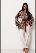 Burgundy Sahara Denim Kimono