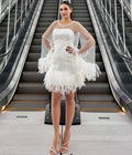White Fleur Mini Dress