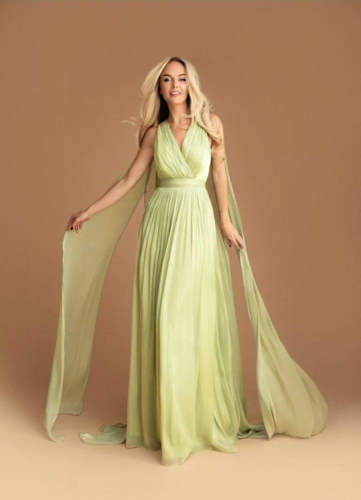 Seraphina Pleated Maxi Dress