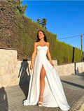 White Camille Corset Maxi Dress