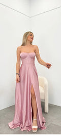 Pink Camille Corset Maxi Dress