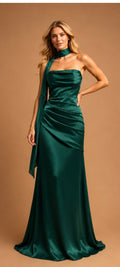 Glamour Green Maxi Dress