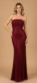 Bordeaux Crystal Dress