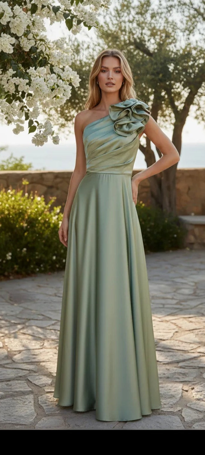 Green Belle Époque Dress