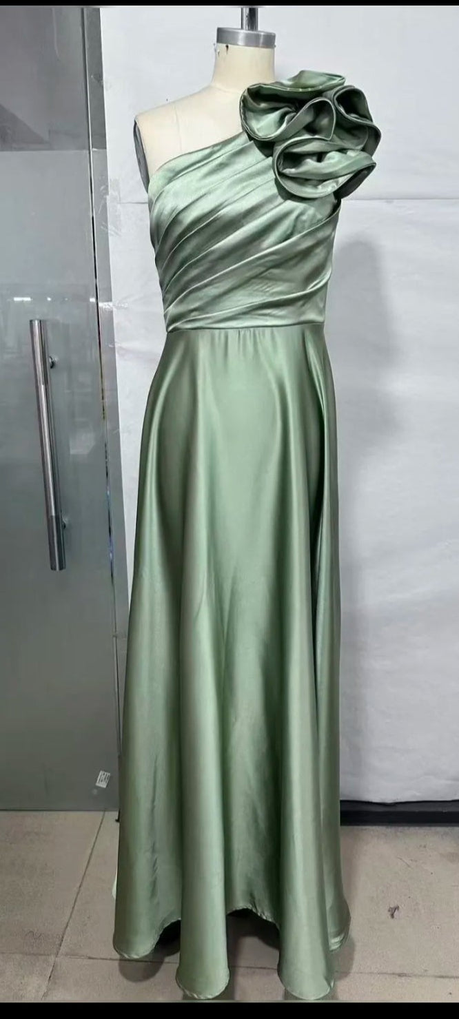 Green Belle Époque Dress