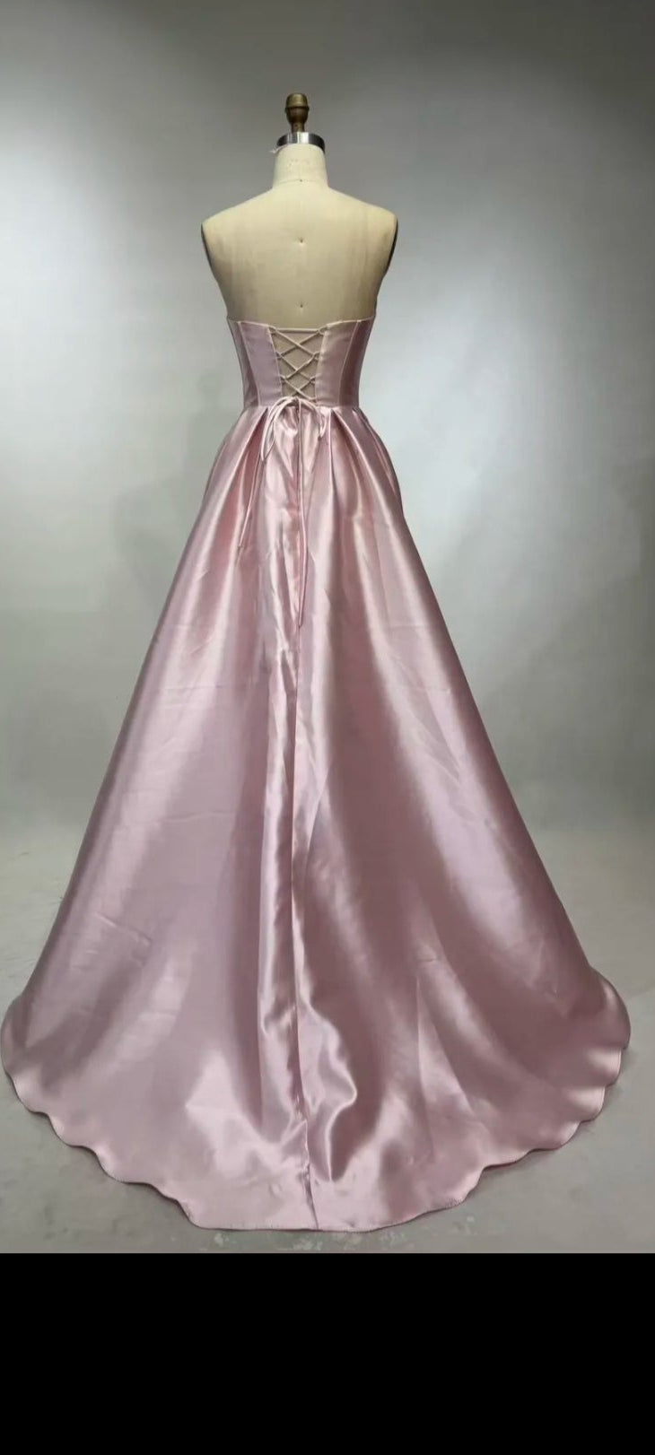 Celeste Satin Corset Gown – Pink