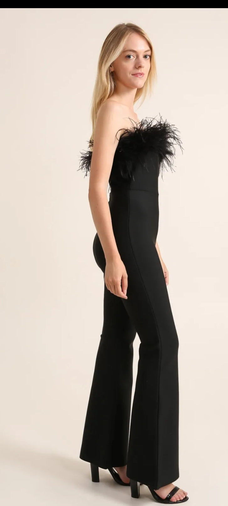 Black Feather Glam Ολόσωμη Φόρμα