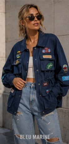 Blue Cargo Jacket