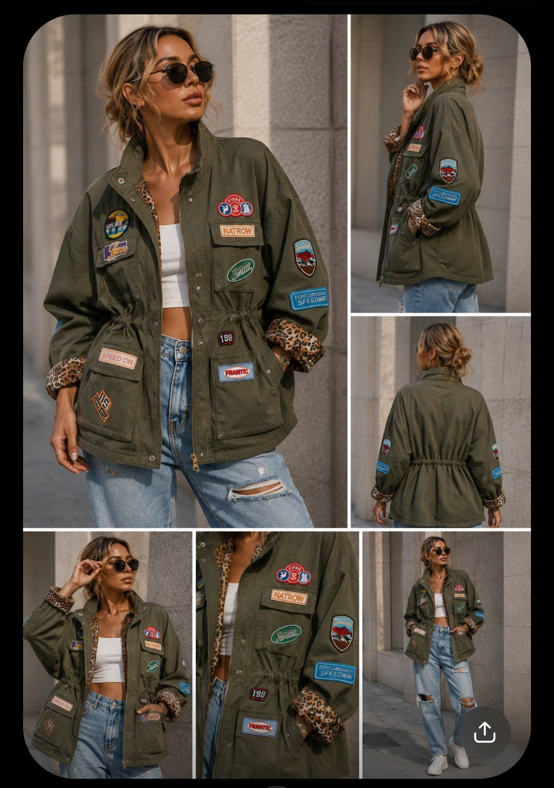 Khaki Cargo Jacket