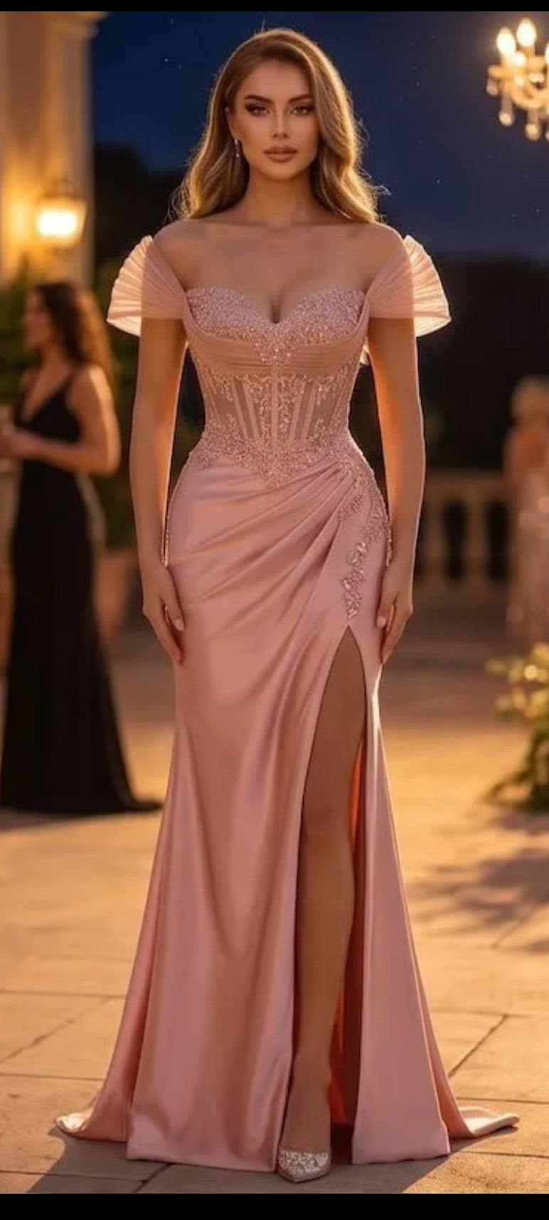 Paulina Pink Maxi Dress