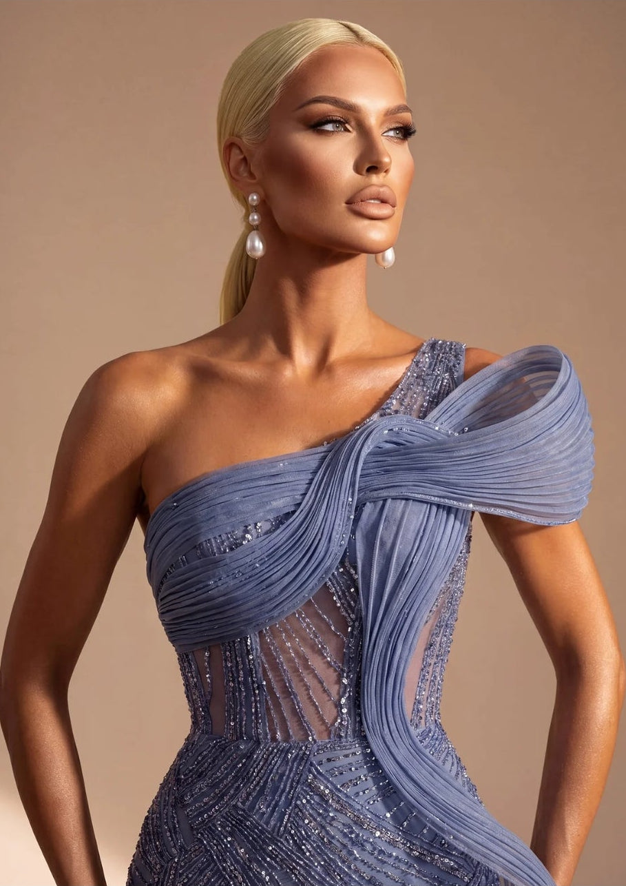 Isadora Crystal Blue Dress