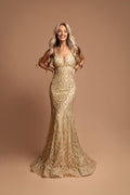 Gold Aria Glitter Dress
