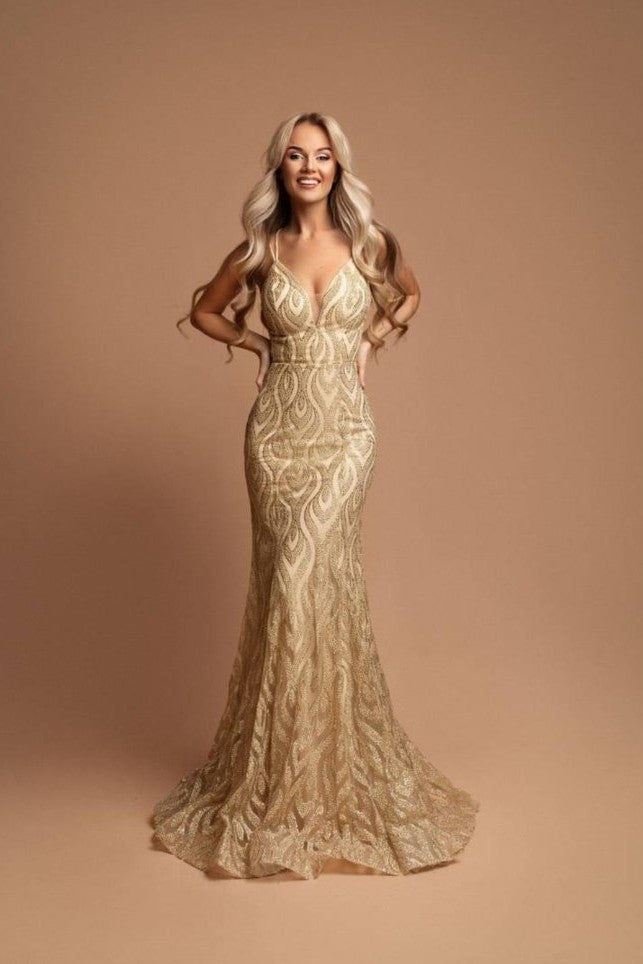 Black Aria Glitter Dress