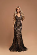 Black Aria Glitter Dress