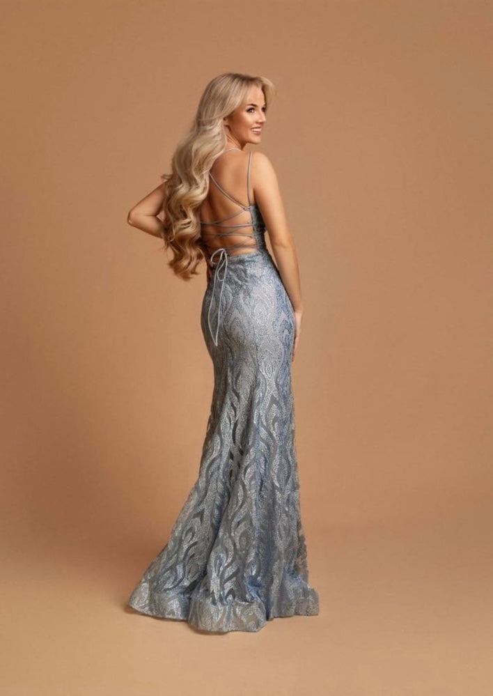Blue Aria Glitter Dress