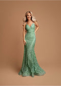Mint Aria Glitter Dress