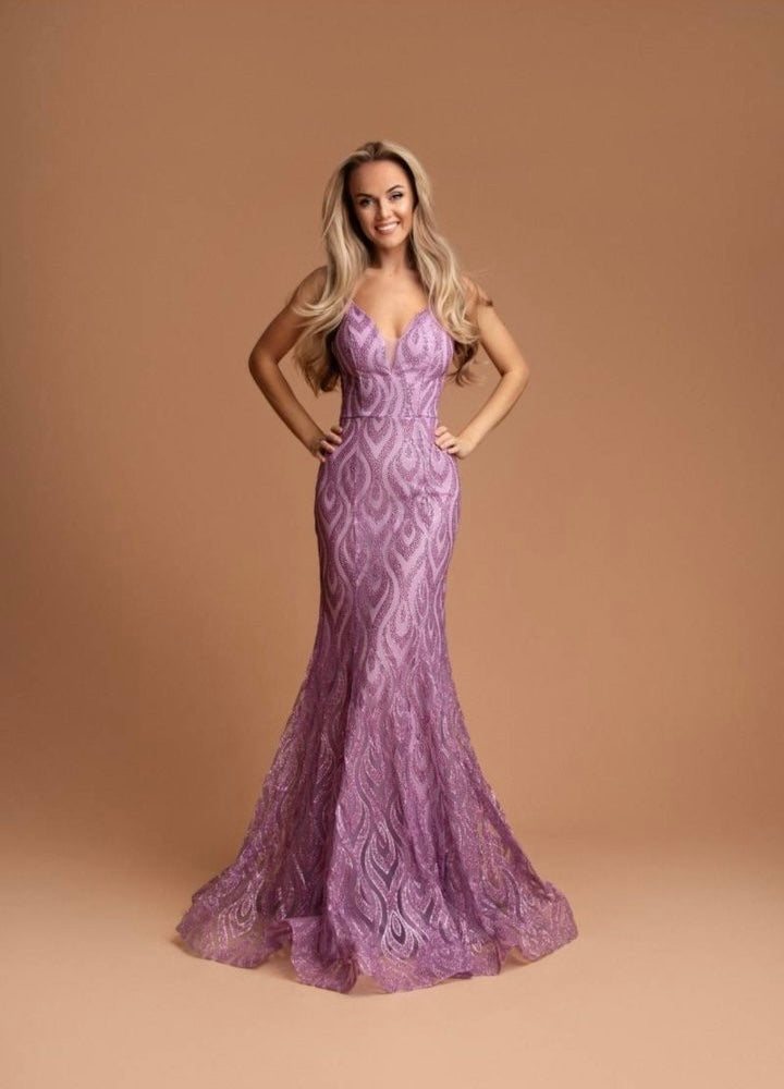 Black Aria Glitter Dress