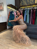 Gold Vivienne Crystal Dress