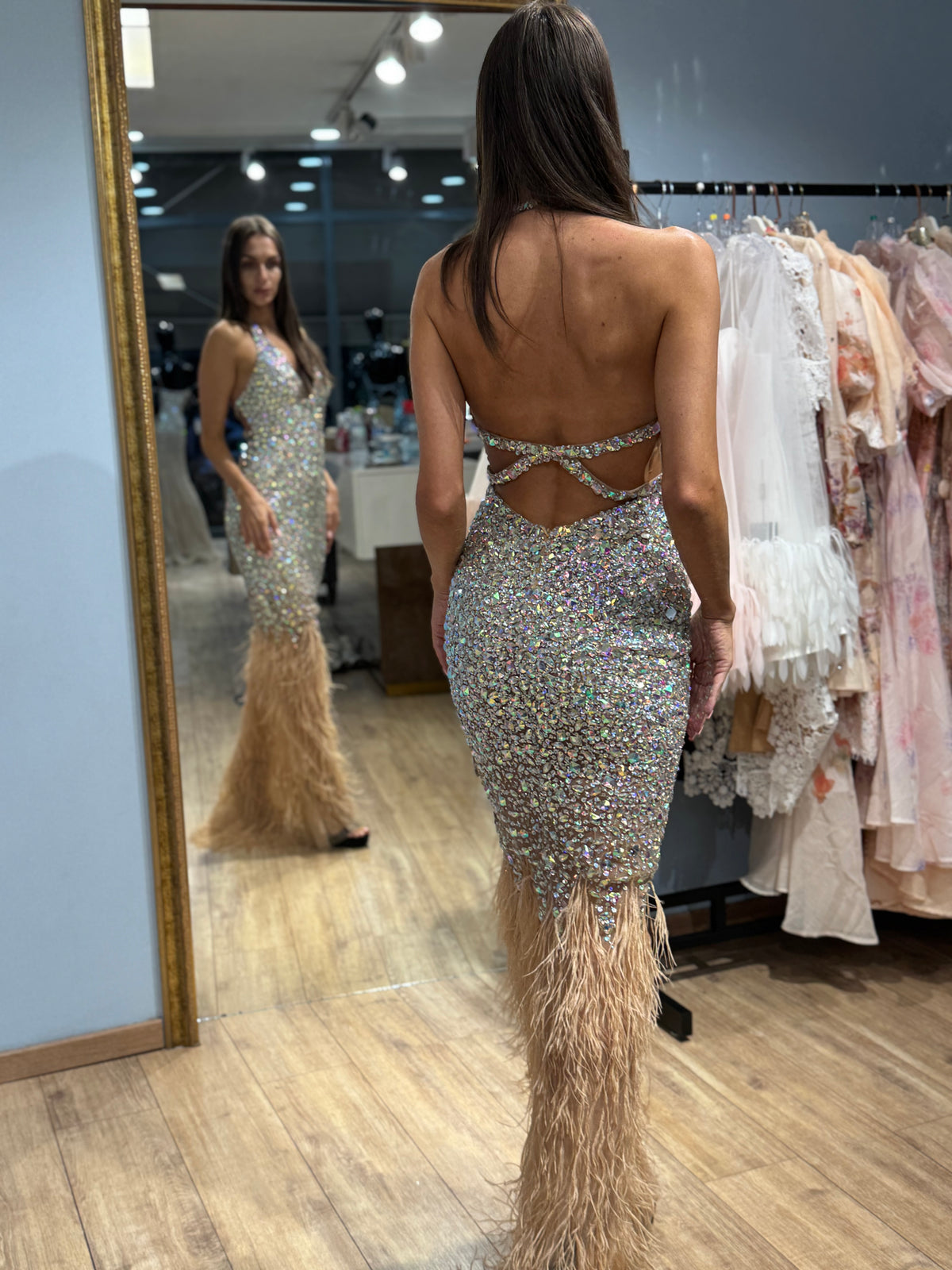 Multicolour Vivienne Crystal Dress