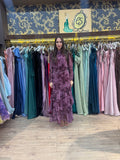 Mauve Autumn Bloom Maxi Dress