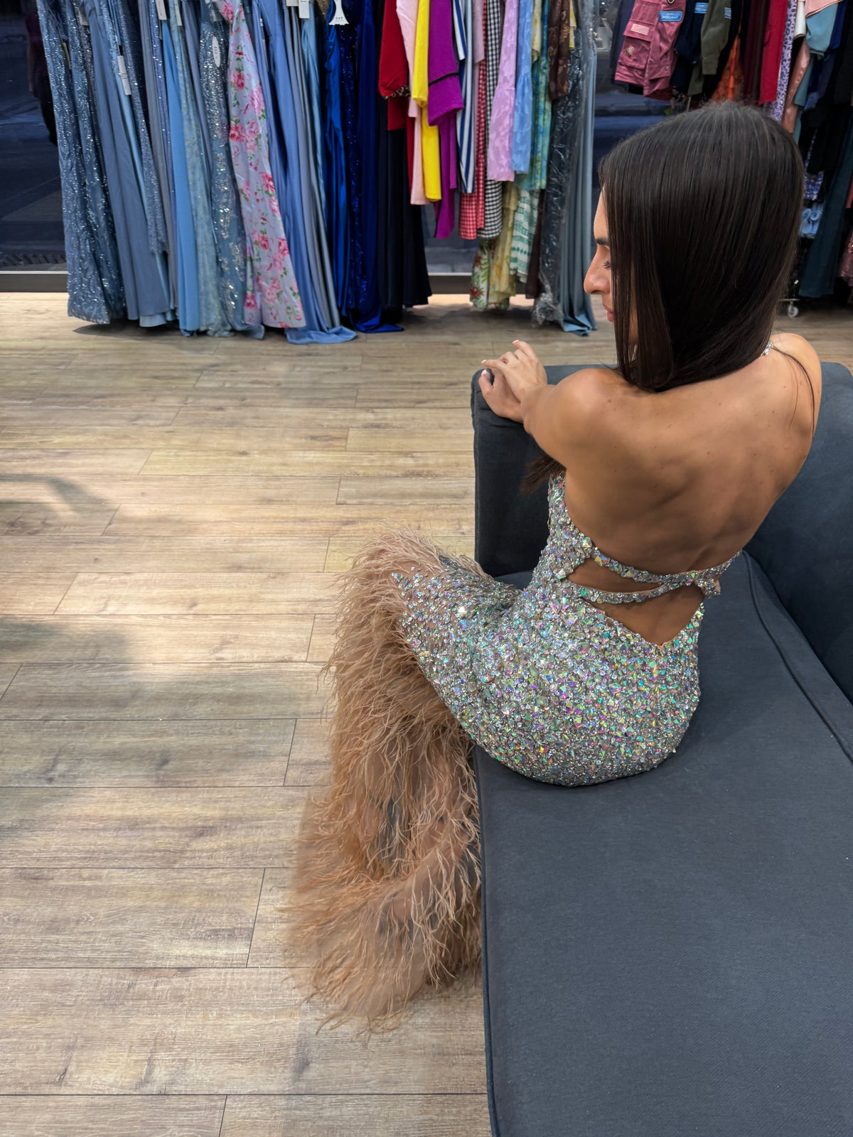 Multicolour Vivienne Crystal Dress