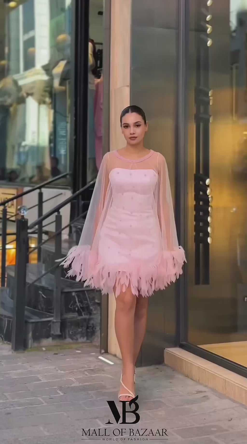 Pink Fleur Mini Dress