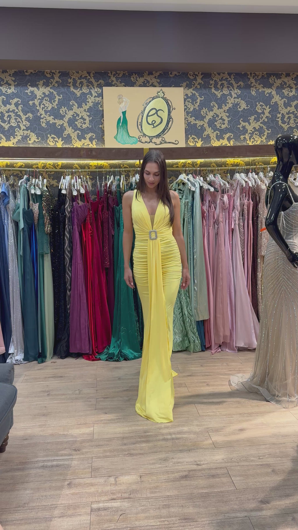 Solea Draped Maxi Dress
